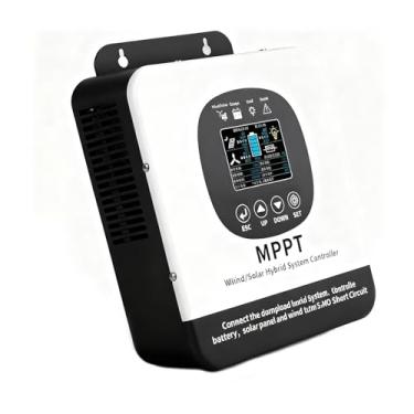 Imagem de HENGJINGTR Controlador de Carregador Solar Inteligente 20A-35A - 12V/24V/48V com Ecrã LCD MPPT Regulador de Gerador de Turbina Eólica Solar para Geração Elétrica Complementar na Cidade,35a