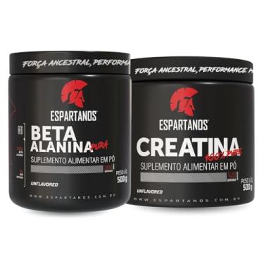 Imagem de Creatina 100% Pura 500g + Beta Alanina 100% Pura 500g - Espartanos Suplementos