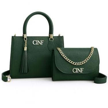 Imagem de Bolsas Feminina De Ombro Média De Mão E Transversal Pequena (Verde Militar)