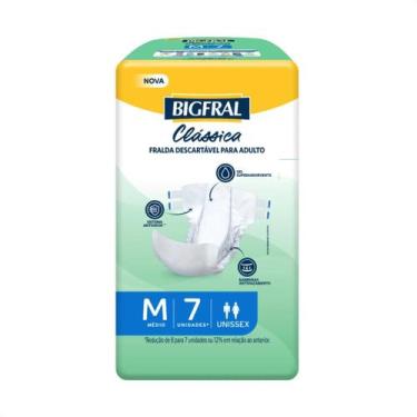 Imagem de Fralda Geriatrica Bigfral Clássica M com 7 Unidades Antiodor