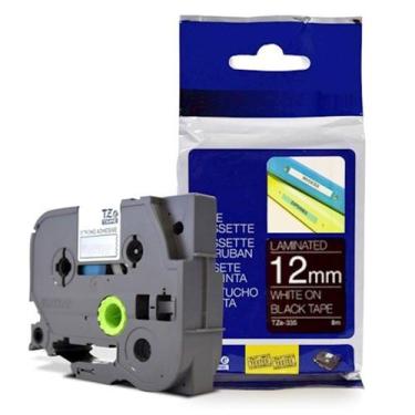 Imagem de Fita Compativel Tz Tze 335 Rotulador Brother PRETA 12mm - MasterPrint 