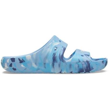 Imagem de Sandália Crocs Classic Marbled Sandal V2 Blue Calcite/Multi, Blue calc