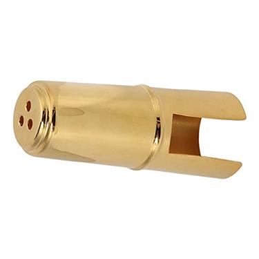 Imagem de ZJchao Tampa do Bocal de Sax, Peças de Saxofone Acessórios de Clarinete Material de Metal A Tampa da Peça de Boca Permite Ampla Aplicação Em Sax e Clarinete (Voz alta)