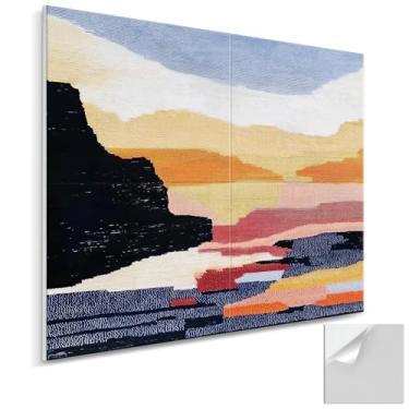 Imagem de AUSLET Pacote com 4 painéis acústicos de parede autoadesivos, 40,6 cm x 40,6 cm x 1,3 cm painéis acústicos decorativos para pareados, painéis de parede à prova de som para estúdio, casa e sala de