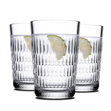 Imagem de Conjunto kit jogo 3 copos long drink rain 350ml - PASABAHCE