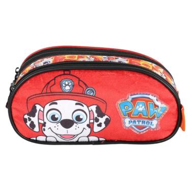 Imagem de Estojo Escolar Infantil 3 Compartimentos Paw Patrol Pelúcia