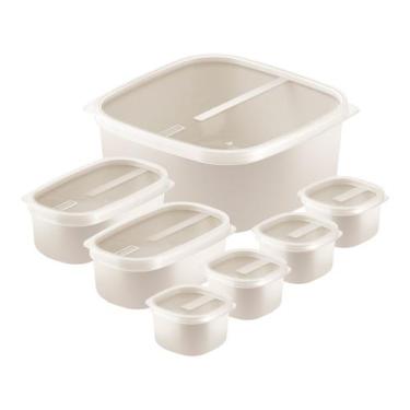 Imagem de Jogo de Potes Herméticos Tramontina com Tampa MixColor 7 Peças, Algodã