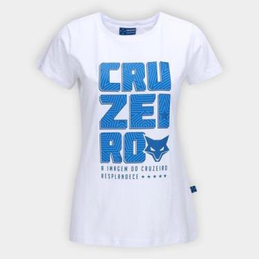 Imagem de Camiseta Cruzeiro Feminina - Surf Center, Branco, P