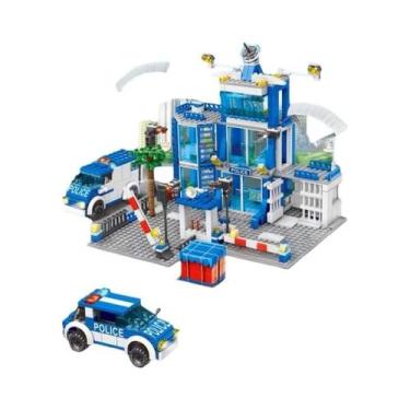 Imagem de Conjunto De Blocos De Montar Da Estação De Polícia Da Cidade Para Meni