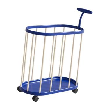 Imagem de XLWLLNJ Cabide para roupas de academia em casa, organizador de equipamentos de academia, cesto de armazenamento para tapetes de ioga e faixas de resistência, Azul