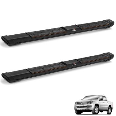 Imagem de Estribo Lateral Amarok 2010 a 2025 My Road Alumínio Preto