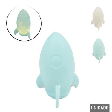 Imagem de Luminária à Bateria de Plástico 14cm Foguete - Tudo em Caixa