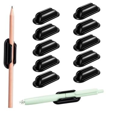 Imagem de Fyntave 10 porta-lápis para mesa, adesivo, caneta, lápis, mesa, parede, silicone, porta-canetas, suportes flexíveis para paredes, acessórios essenciais de escritório para organização de mesas