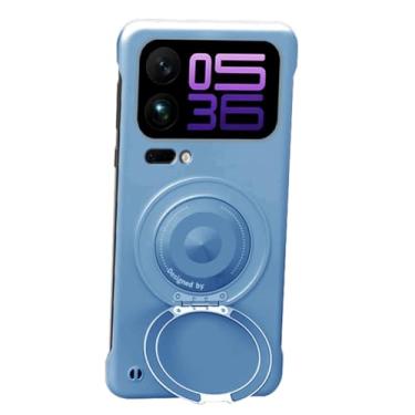 Imagem de FWYANZH Capa para Xiaomi 17 Pro Max/17 Pro/17, suporte de anel magnético, capa protetora para celular, ultrafina, sem moldura, à prova de choque, cromada, 17 Pro Max