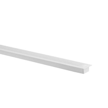 Imagem de Perfil Embutir Alumínio 36x18mm Sem Mola 2m - Branco Fosco