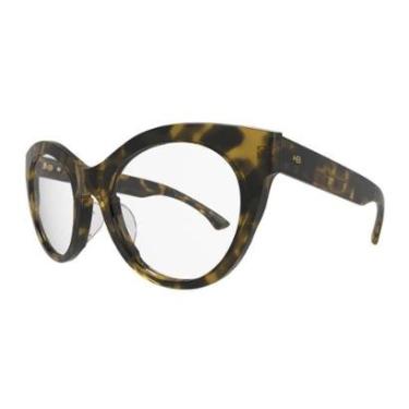 Imagem de Armação De Óculos Hb 0485 10104850564010 Marrom Fosco Havana-Feminino