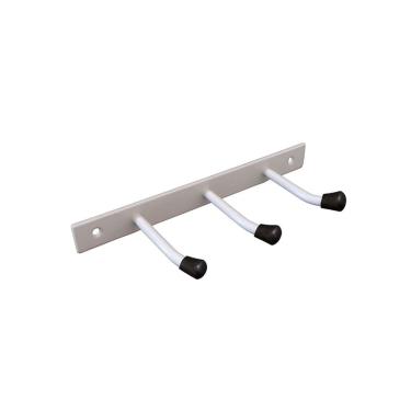 Imagem de Kit 3 Suportes de Parede Organizador para Vassouras e Rodos 9 Lugares Branco - NV811