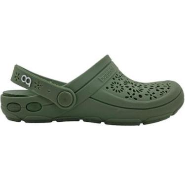 Imagem de Sandália Babuche Casual Feminina Floral Borracha Conforto Boaonda 1317-123-Feminino