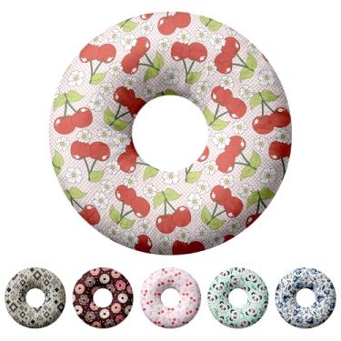 Imagem de Adalore Travesseiro de piercing de orelha para dormir de lado, travesseiros com furos para dor de ouvido, travesseiro de donut para adultos, CNH, alívio de dor de ouvido, almofada de pressão e