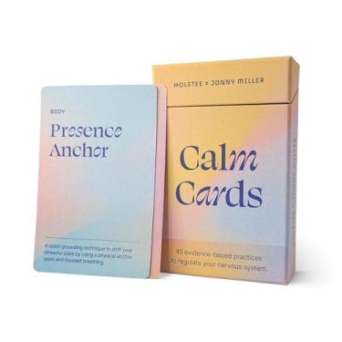 Imagem de Holstee Calm Cards: 45 Science-Backed Mindfulness Exercises for Anxiety & Stress Relief – Quick Somatic Practices for Emotional Regulation, Awareness & Connection – Created with Expert Jonny Miller