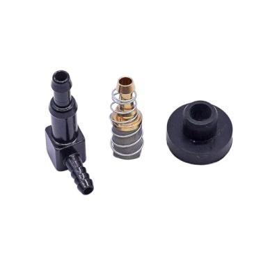Imagem de Kit de montagem de tanque de gasolina para tanque de combustível, linha de 1/10.2 cm, cotovelo de coleta de tanque de gás de 90 graus com ilhós de borracha e tela de coleta de tanque de combustível