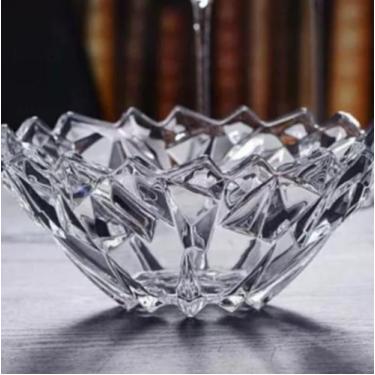 Imagem de Fruteira Centro De Mesa Rocks Galaxy De Vidro Transparente, Design Mod