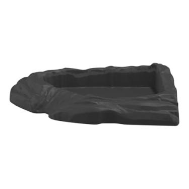 Imagem de Prato de água de tartaruga | Bacia de alimentação de cobra | Prato de comida de água de tartaruga simulação para terrário, aquário, tartaruga, lagartixa, dragão barbudo, cobra, habitat