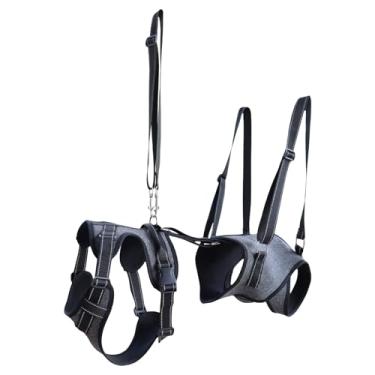 Imagem de Peitoral para cães de corpo inteiro | Colete de assistência à mobilidade canina com alça de garra, colete de auxílio para transporte para lesões, mobilidade desafiada, recuperação de deficientes