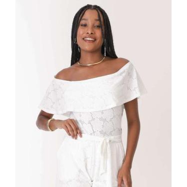 Imagem de Blusa Ciganinha Feminina Babado Marisa-65016, Off white, GG