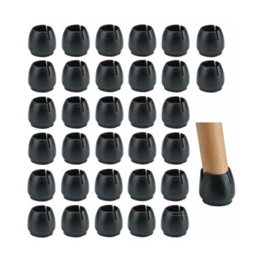 Imagem de Protetor de Pés Cadeira Borracha Tecido Não resistente Feltro discreto Redução Ruído Prevenção Arranhões no Chão Fácil U