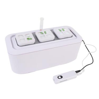 Imagem de Generic Plantador de Auto-irrigação, system de Cultivo Hidropônico Automático Com Monitor de Nível de água e Alerta de água Baixa, para Plantas de Interior, Vegetais No Peitoril da Janela (plugue da