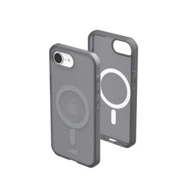 Imagem de URBAN ARMOR GEAR Capa UAG projetada para iPhone 16e Dot - Compatível com MagSafe Capa protetora resistente leve texturizada transparente grau militar à prova de quedas, cinza