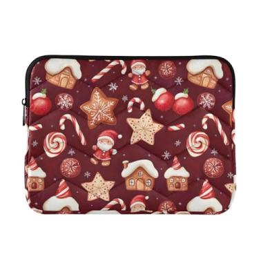 Imagem de Coikll Bolsa para laptop Christmas Candy House, capa protetora à prova de choque para notebook de 13 a 14 polegadas