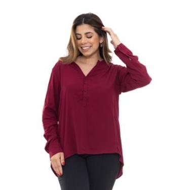 Imagem de Camisa Feminina Social Premium Mullet Alongada-Feminino