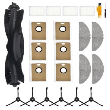 Imagem de Homruich 21 peças de acessórios para aspirador Tapo RV30 Max Plus/RV30 Max/RV20 Max Plus/RV20 Max, 1 escova principal, 4 filtros, 4 esfregões, 6 sacos de pó, 6 escovas laterais, para substituição Tapo