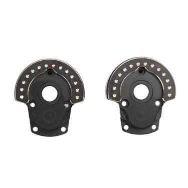 Imagem de RiToEasysports 1 par de Capa Diferencial, Caixa de Eixos Dianteiros de Portal Externo de Latão Adequada para Carro VP F10 Phoenix Bridge 1/10 RC