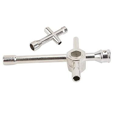 Imagem de Ymiko 2 Unidades de Cruz de Aço Chave Conjunto de Chave Sextavada para Manutenção de Rodas de Veículos RC