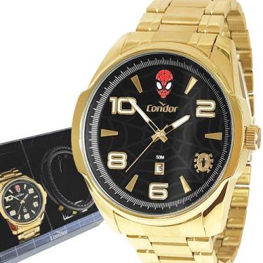 Imagem de Relógio Masculino Condor Dourado Prova Dágua Original Luxo