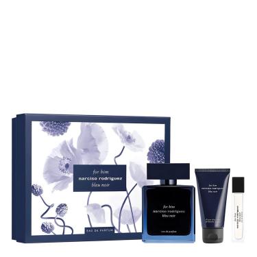 Imagem de Kit Narciso Rodriguez Bleu Noir Masculino - Edp 100ml + Shower Gel 50ml + Miniatura 10ml