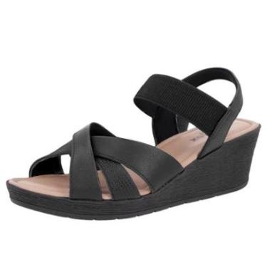 Imagem de Sandalia Anabela Media Conforto Usaflex-Feminino