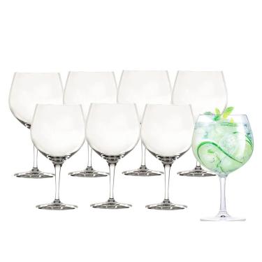 Imagem de Jogo 8 Taça De Gin Degustação Vidro Transparente G4u Class Home 630ml