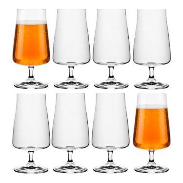 Imagem de Jogo 8 Taça de Cerveja Chopp Bohemia Cristal Ecológico Titanium Alex 3