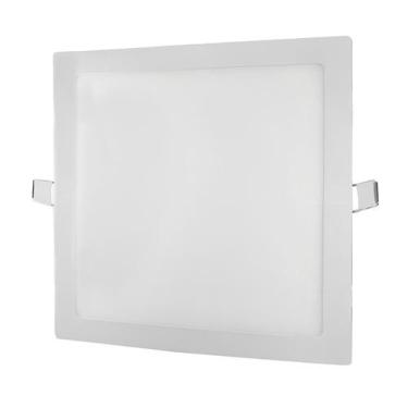Imagem de Painel Plafon Led 24w Quadrado Embutir 3000k Luminária - EASY