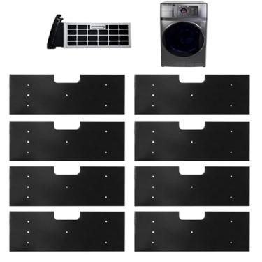 Imagem de Pacote com 8 filtros de fiapos WH01X35719 para combo de máquina de lavar e secar com perfil GE, lavável à mão e reutilizável, para modelos: PFQ97HSPVDS - Substituição do filtro de fiapos do secador