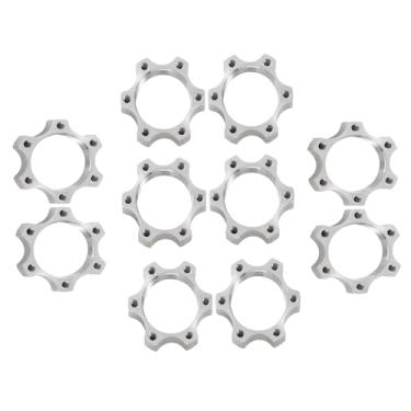 Imagem de Leadigol 10 peças adaptador de flange de 6 parafusos, 44 mm/48 mm bicicleta roda livre cubos roscados disco disco freio rotor para acessórios de bicicleta (48)