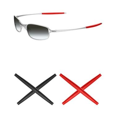 Imagem de Mryok — Substituição para óculos de sol Oakley Square Wire 2 (2014) – Opções, Red & Black, One Size