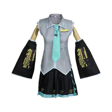 Imagem de Fantasia De Cosplay Hatsune Miku, Roupas De Personagem De Anime, Saia 