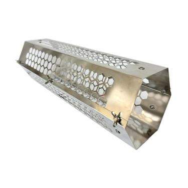 Imagem de Baoblaze Protetor de tela para chaminé de fogão de barraca, cano de chaminé, protetor de faíscas, rede de proteção para cabanas de madeira, oficinas,