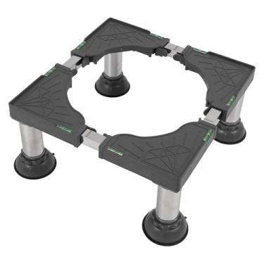 Imagem de Asixxsix Suporte para Máquina de Lavar Roupa, Suporte Ajustável Antiderrapante para Mini Frigorífico com Capacidade de Carga de 200 kg, Fácil Montagem, Pedestal para Lavandaria