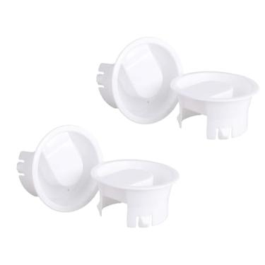 Imagem de 4 peças de tampas de jarro de água, tampas de jarra de vidro, tampas de plástico de grau alimentício, à prova de poeira, à prova de respingos, rolhas de garrafa para jarro de água de vidro de bistrô